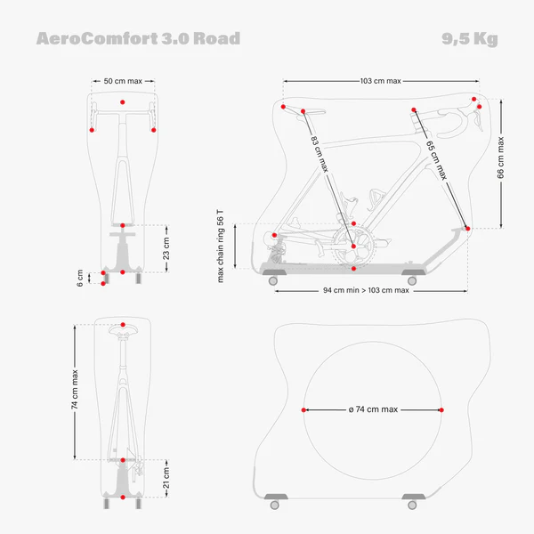 Aerocomfort 3.0 Road Bike Travel Bag
