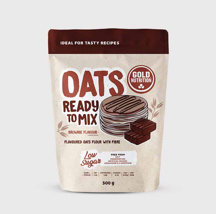 Oats Ready to Mix mixed with yogurt for a satisfying snack
