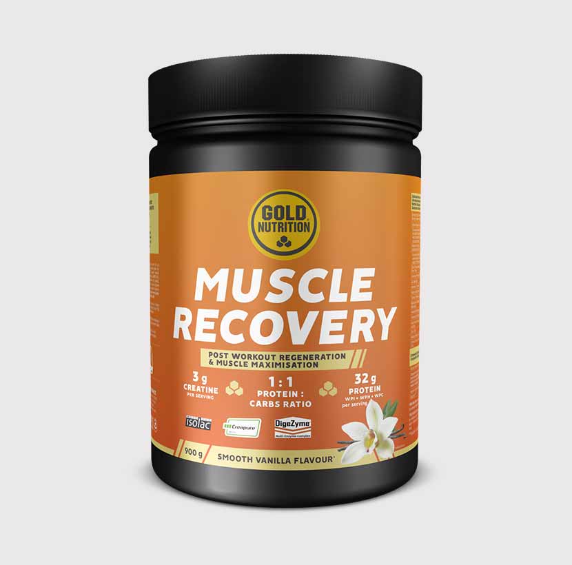 GoldNutrition Muscle Recovery Drink Powder 900g vanilla product image