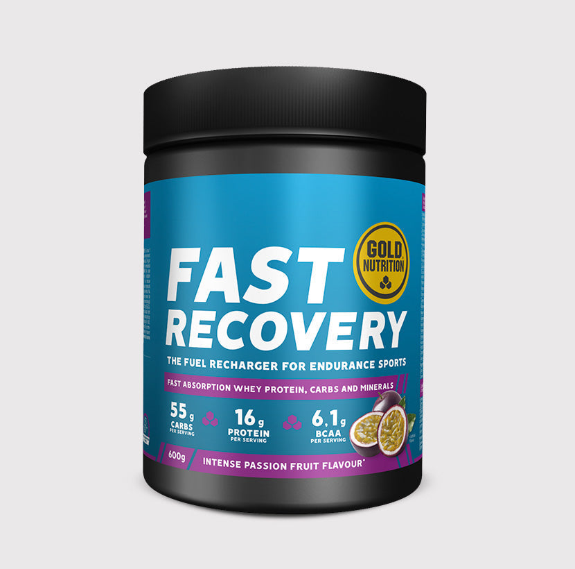 GoldNutrition Fast Recovery Drink Powder wild berries recovery shake tub