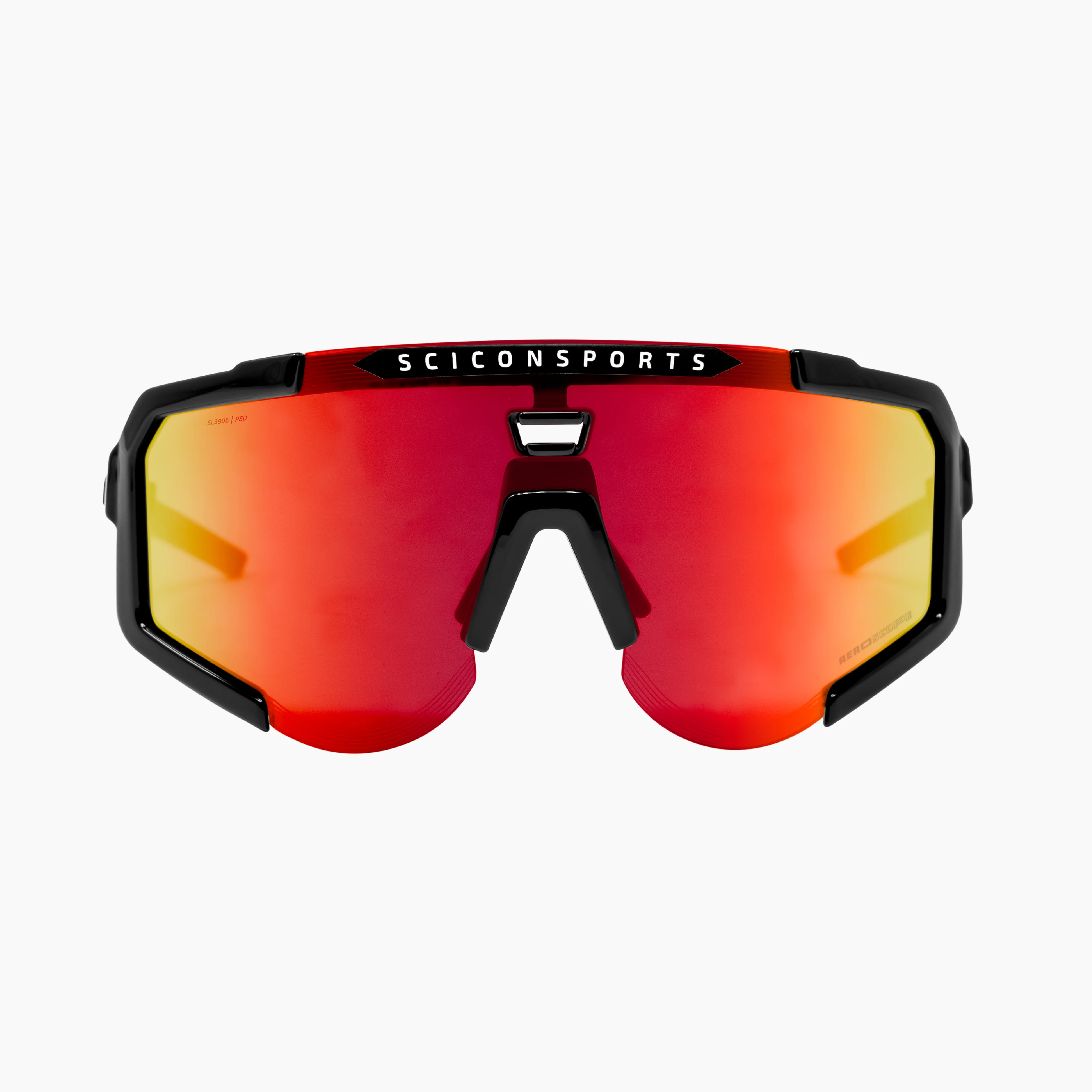 Scicon Aeroscope high-performance sport sunglasses with sleek black frames and polarized lenses for active outdoor use.